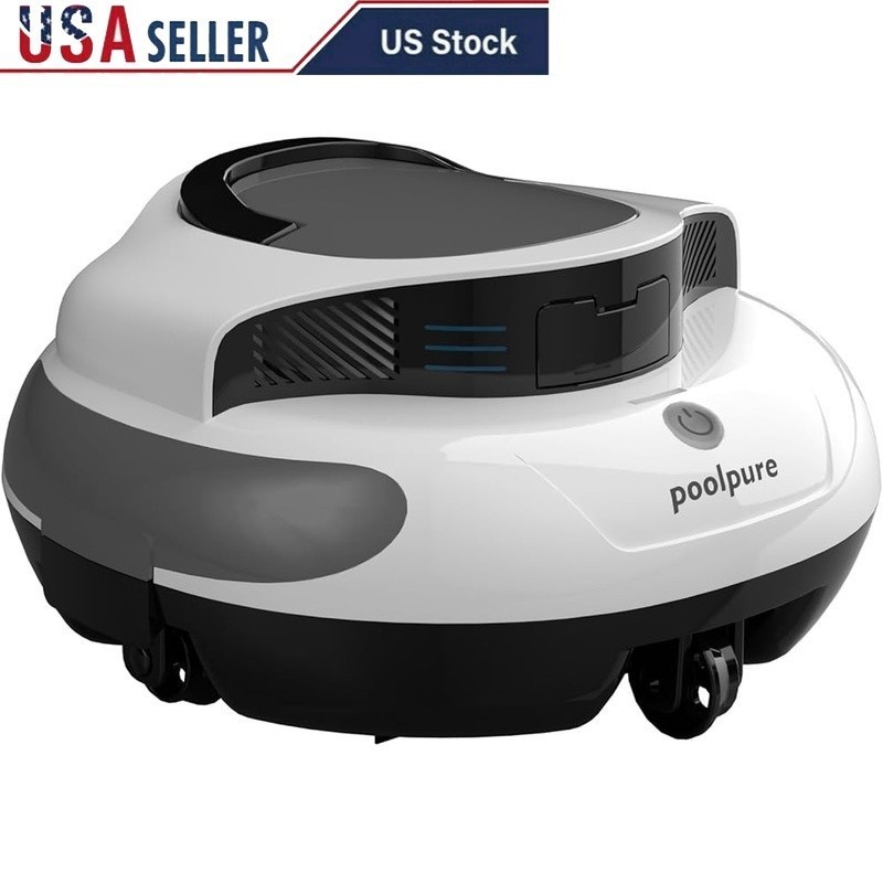 Cordless Robotic Pool Cleaner 5000mAh Battery 120min Runtime Automatic Vacuum US gallery