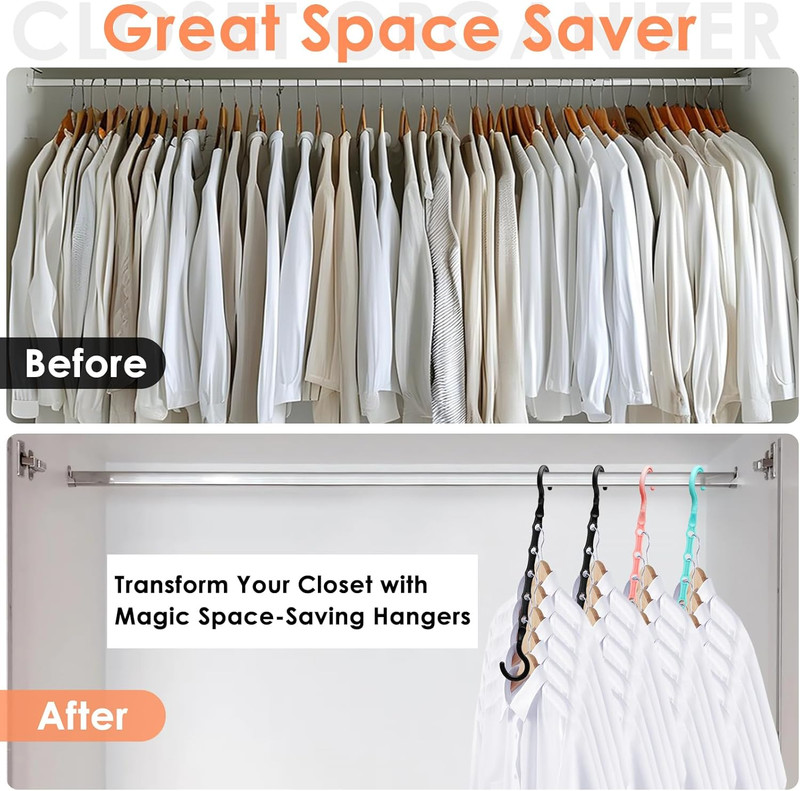 Magic Clothes Hangers Space Saving, Premium Closet Organizers and Storage, Sturd gallery