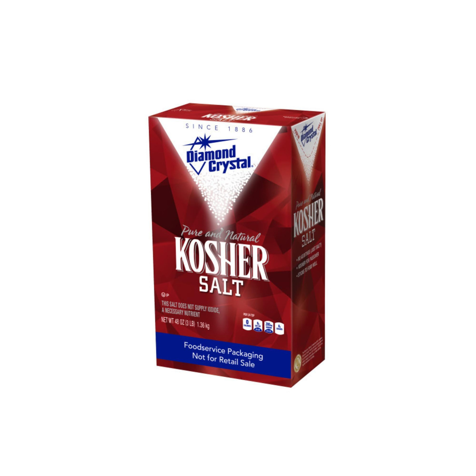 Diamond Crystal Kosher Salt – Full Flavor, No 3 Pound (Pack of 1), Basic gallery