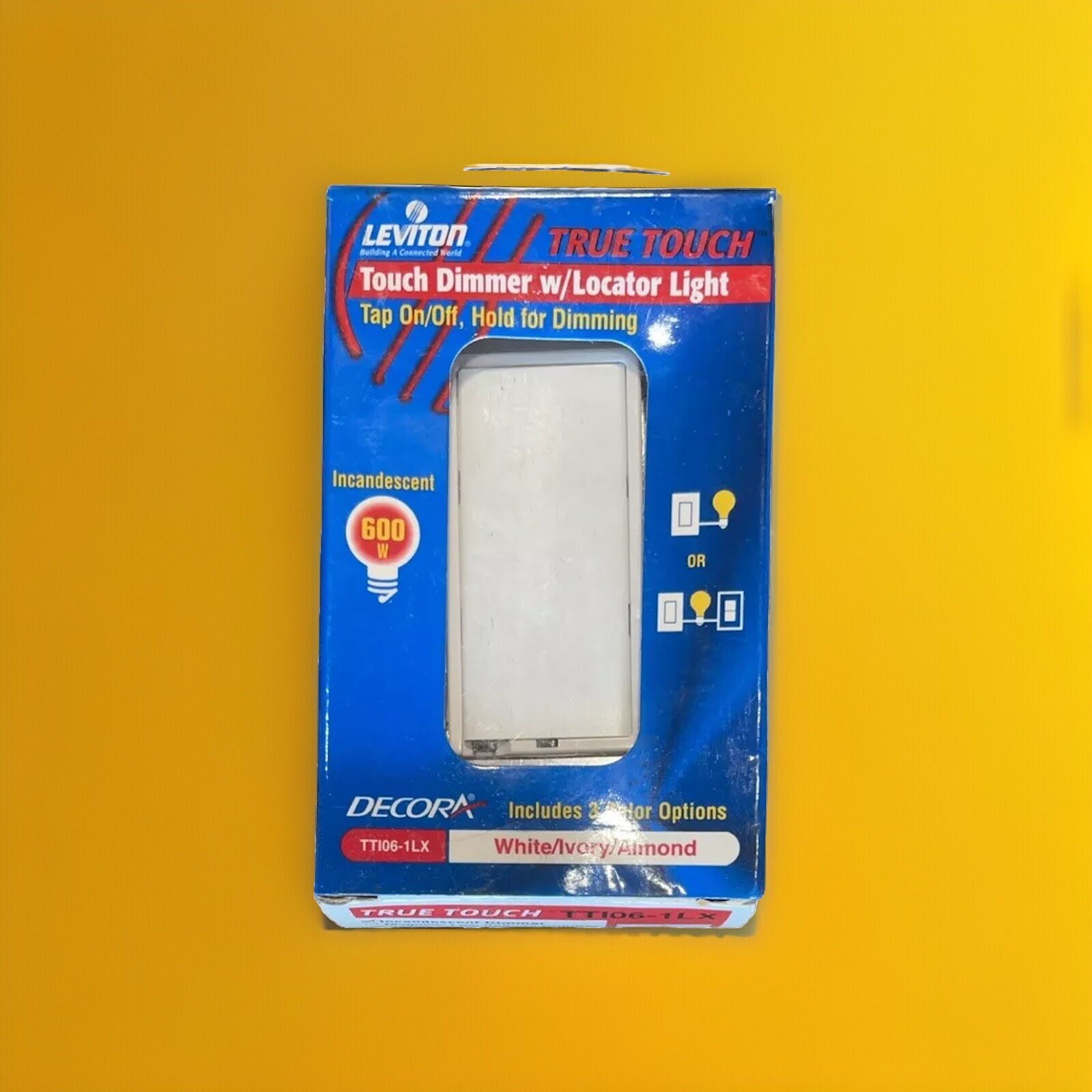 🔥Leviton TTI06-1LX Touch Dimmer Switch (White / Ivory / Almond) ~ 4 Units🔥 gallery