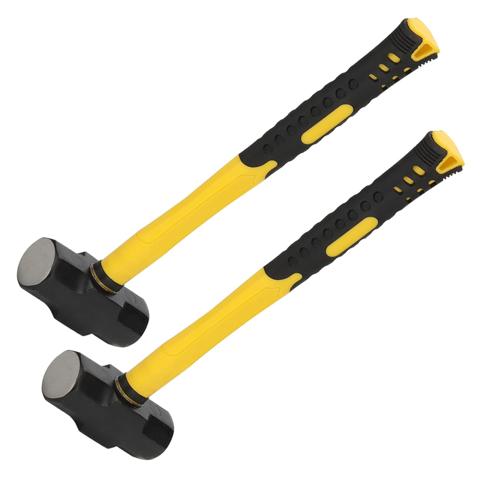 2 PCS 14 Inch 3 LBS Sledge Hammer Fiberglass Handle Drilling Crack Yellow gallery