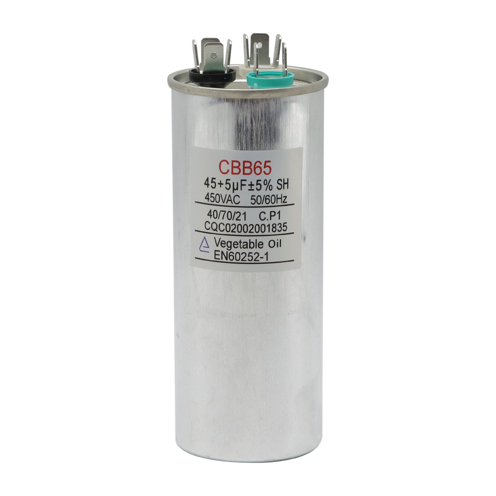 45+5 uF MFD 370-440 V AC High Quality Motor Dual Run Capacitor CBB65 gallery