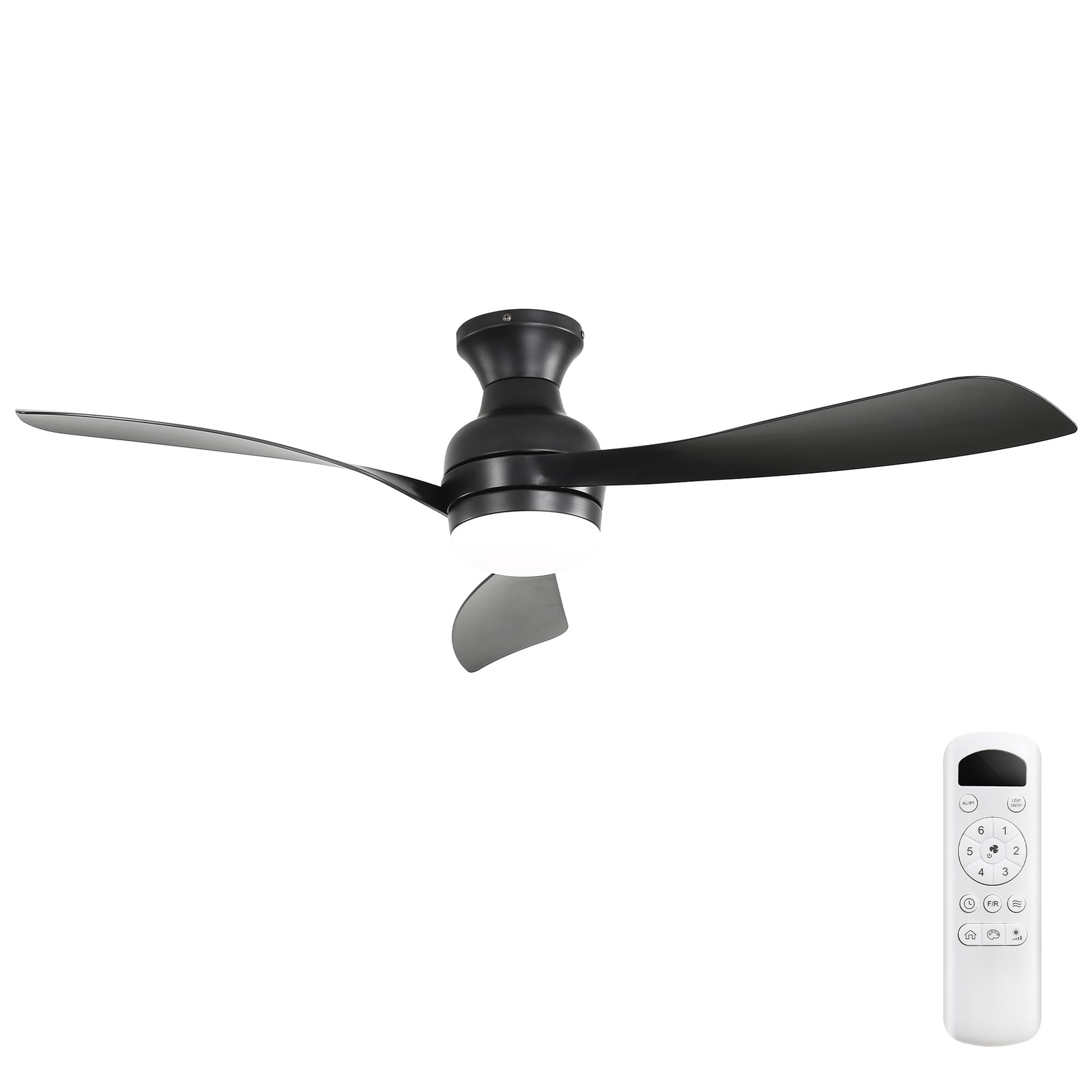52" Ceiling Fan with Lights, Dimmable LED, Reversible DC Motor gallery