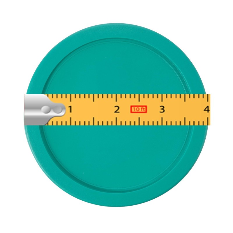 Replacement Lid for Pyrex 1-CUP Storage Cover 4" Bowl 7202-PC Turquoise (10 pcs) gallery
