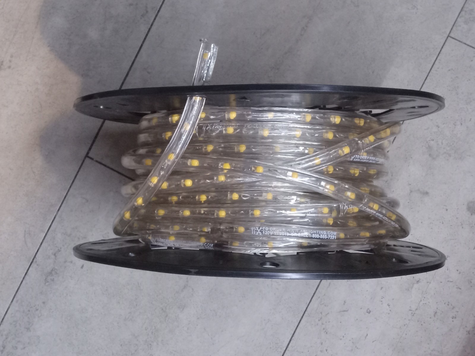 AQ Lighting Deluxe Plastic LED Rope Light Kit with Waterproof in Warm White 150 gallery