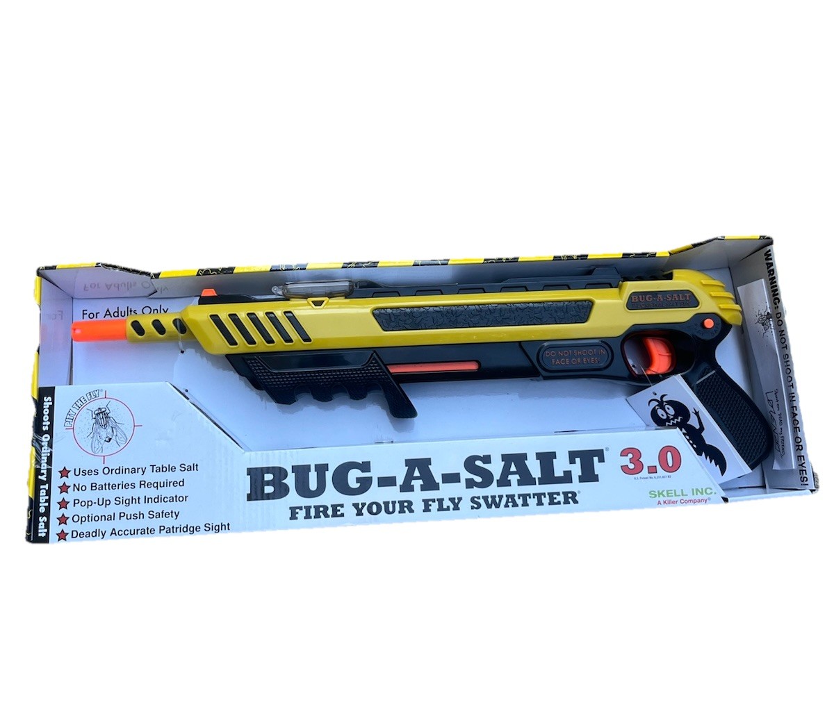 Bug-A-Salt 3.0 Non-toxic Fly Gun With Extra Salt And Laser Sight Add On gallery