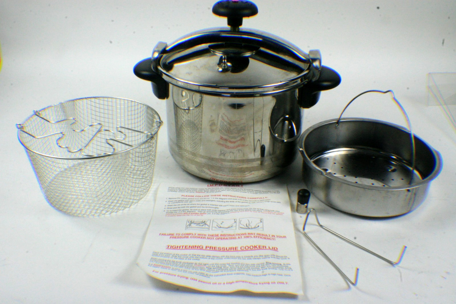 MAGEFESA 8 Liter Induction 18/10 Stainless Steel Pressure Cooker 8.4 qt gallery