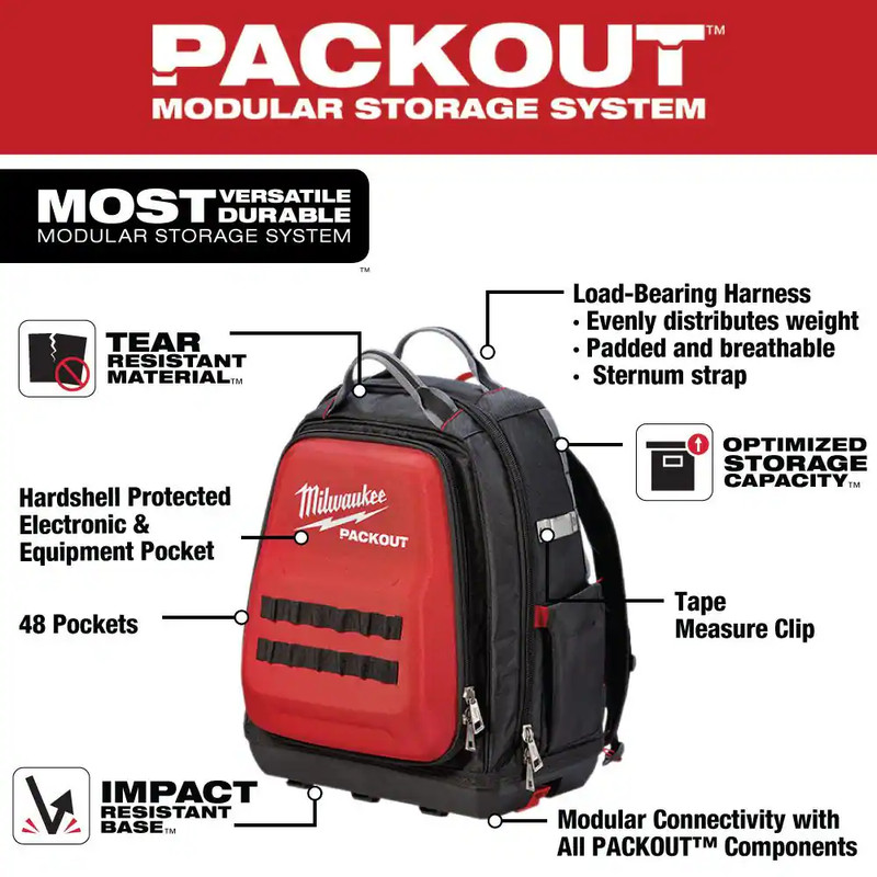 15 In. PACKOUT Backpack with 15 In. Tool Bag gallery