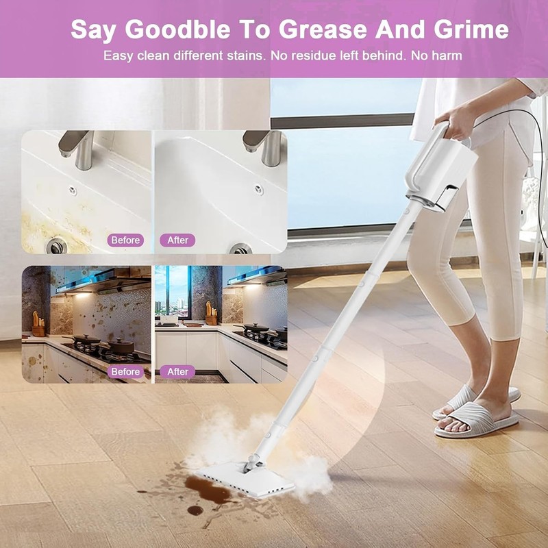 Steam Mop 6-in-1 Multi-Surface Floor Cleaner with Removable Tank 1200W gallery