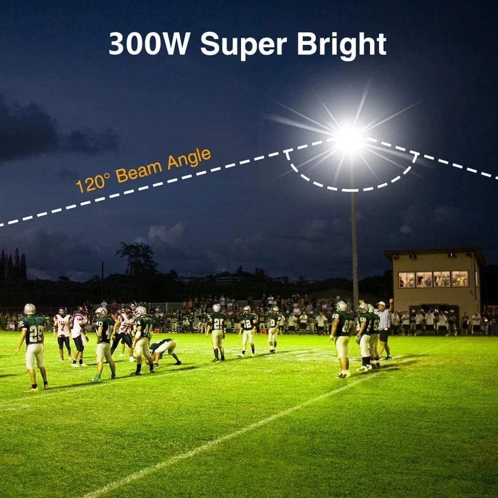 300W LED Flood Light, 42500LM Super Bright, IP66 Waterproof for Outdoor Use gallery
