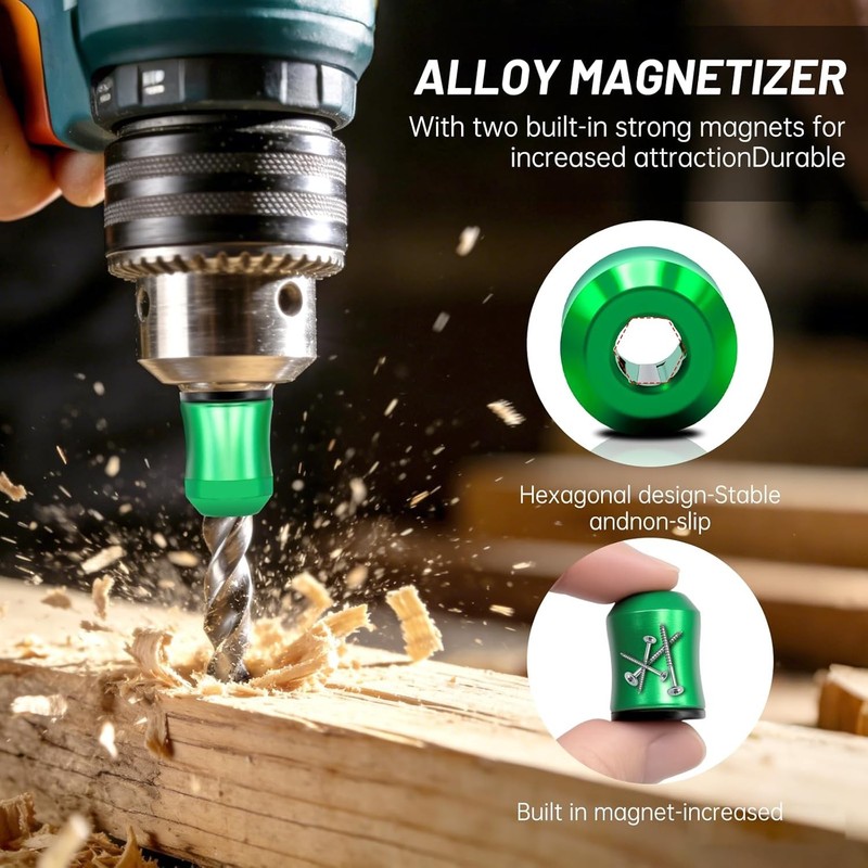 3Pcs Magnetic Screwdriver Head Ring Set for Drills Power Bits - DIY Repair Tool gallery
