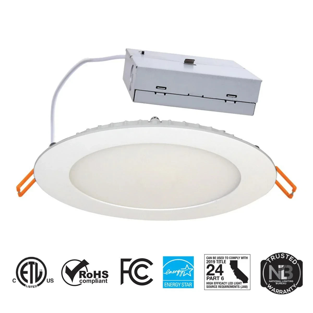 (4 Pack) Sylvania® Microdisk 6" LED Recessed White Ultra-Thin Canless Downlight gallery
