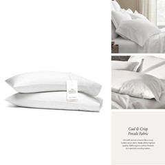 & Percale Hemmed Pillowcase Set – And Breathable For Hot – – 100