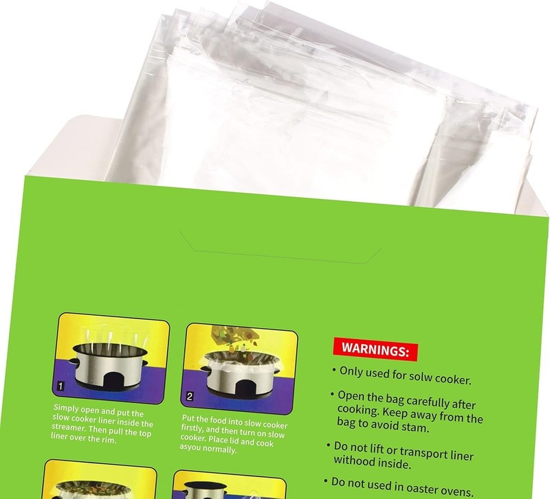 Slow Cooker Liners Disposable Small Size Fits 1QT to 3QT BPA Free Easy Clean gallery