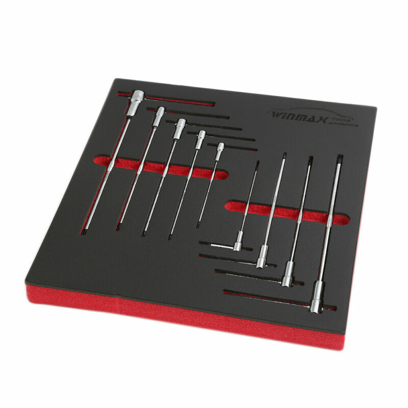9 Pc Torx Star T-Handle Hex Allen Key Wrench Set w/ Speed Sleeves Fast Spinning gallery