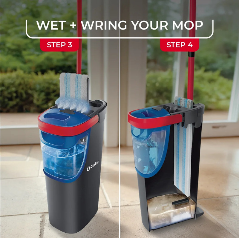O-Cedar H2prO Flat Mop System gallery