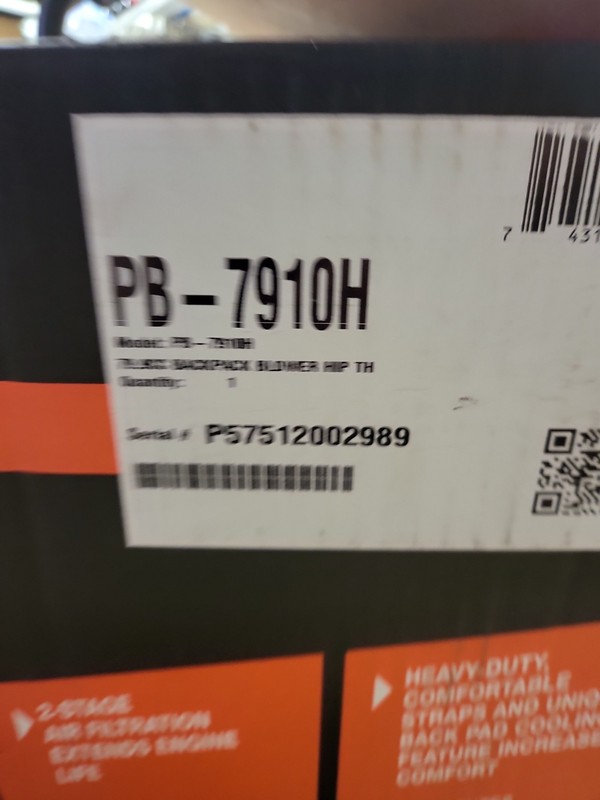 Echo X Series Model PB-7910T Backpack Blower - Free Shipping - Tube mounted gallery