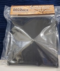 DECOREX HARDWARE POST CAP for WOOD ~ BLACK 6” X 6” Aluminium Pyramid