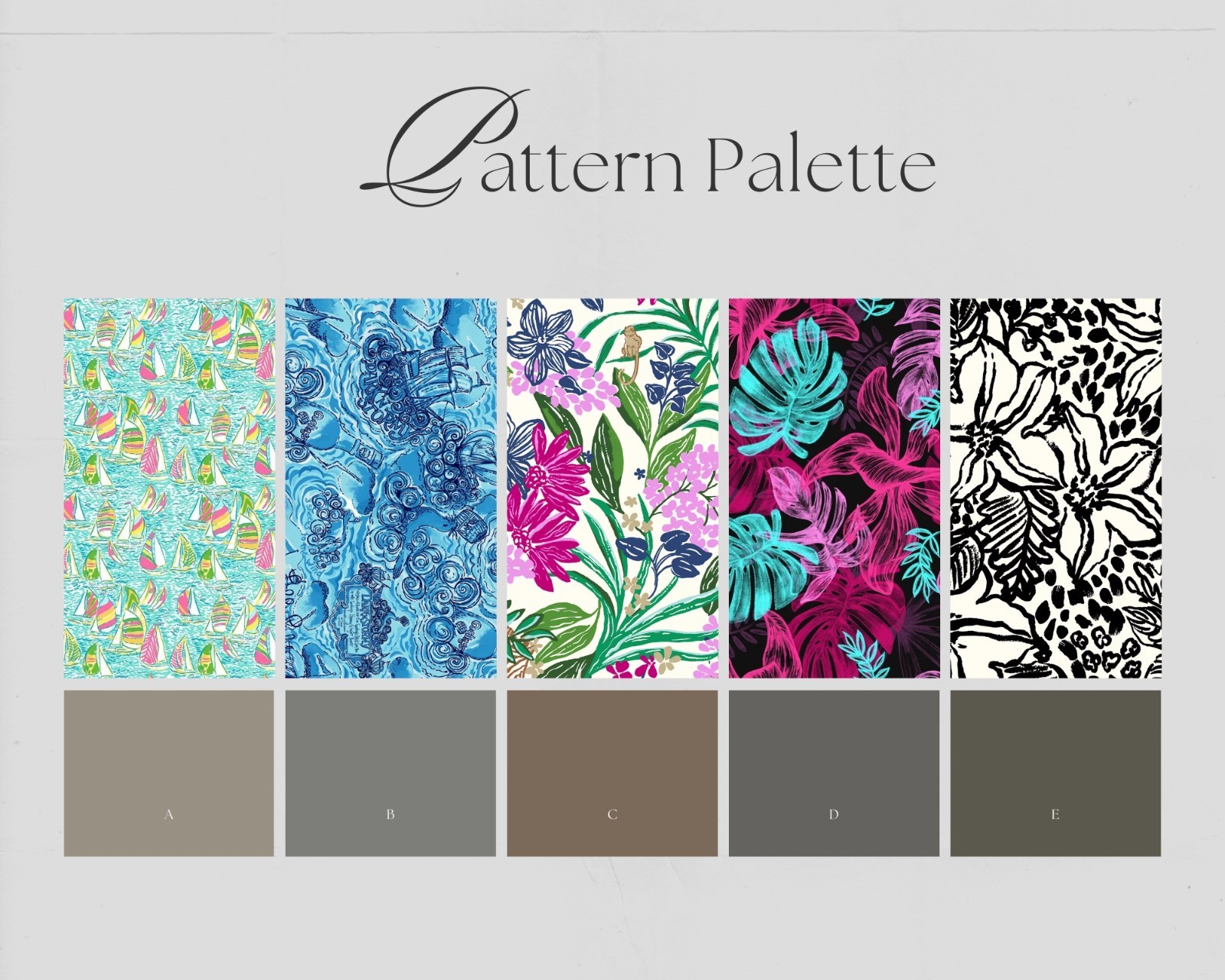 26 Lilly P Premium Vinyl Patterns & Iron on HTV, for Cricut cutting machines gallery