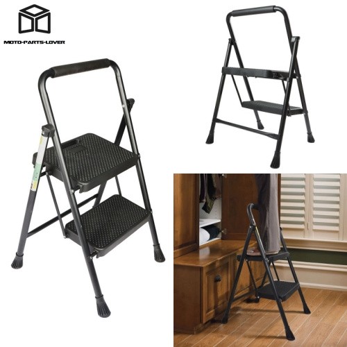 2 Step Ladder Retractable Handgrip Folding Step Stool with Anti-Slip gallery