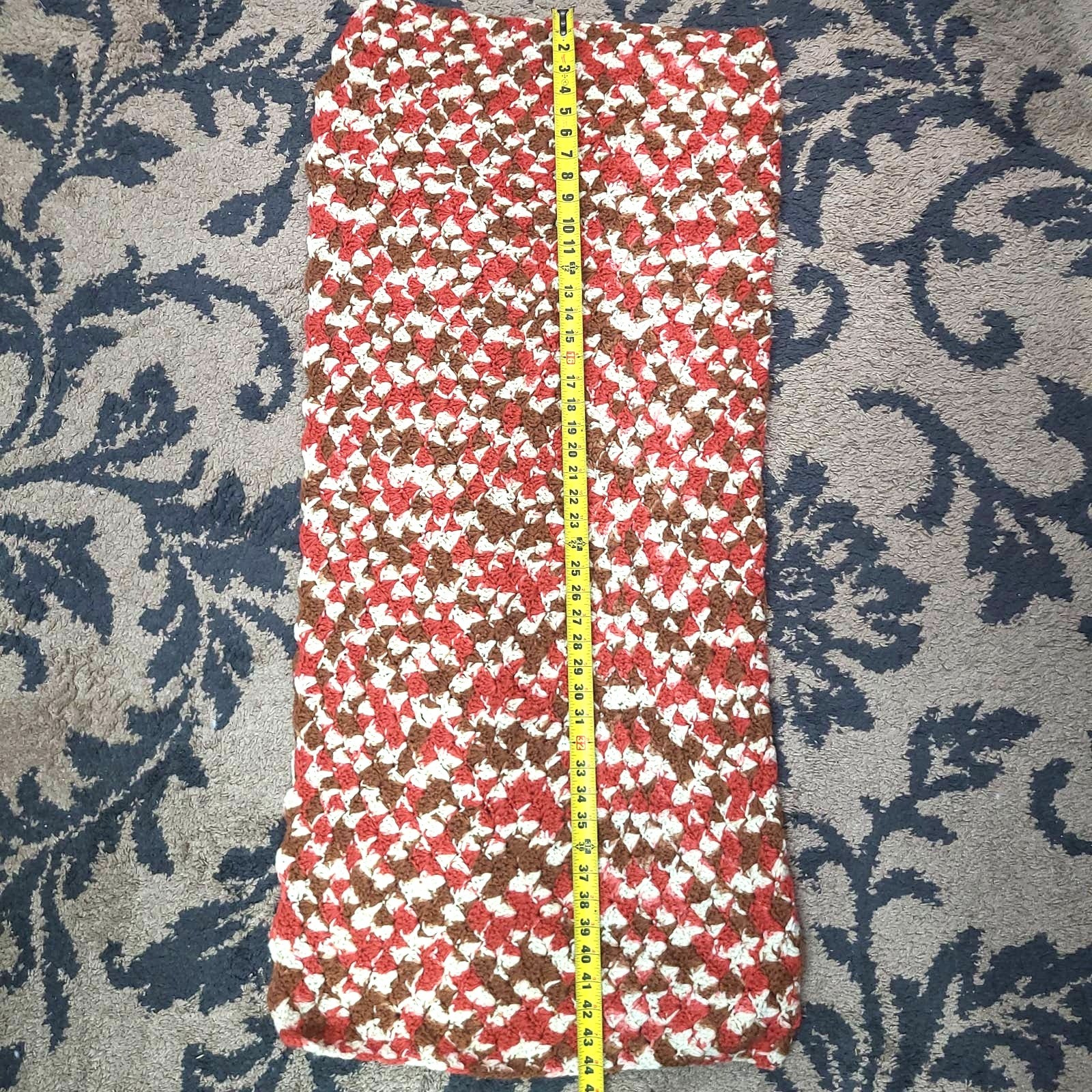 Handmade Crochet Afghan Multi-color gallery