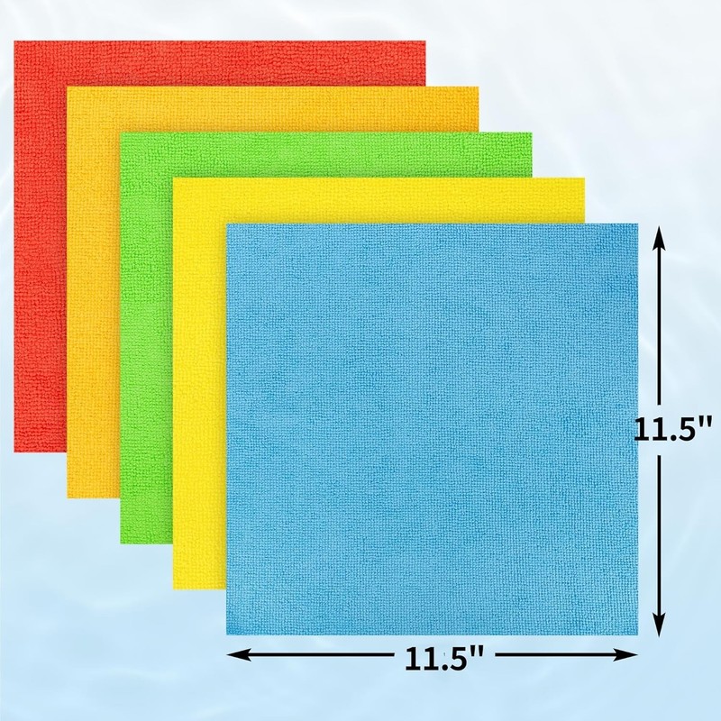 Microfiber Cleaning Cloth, 100 Pack Cleaning Rags Microfiber Towel Bulk Absor... gallery