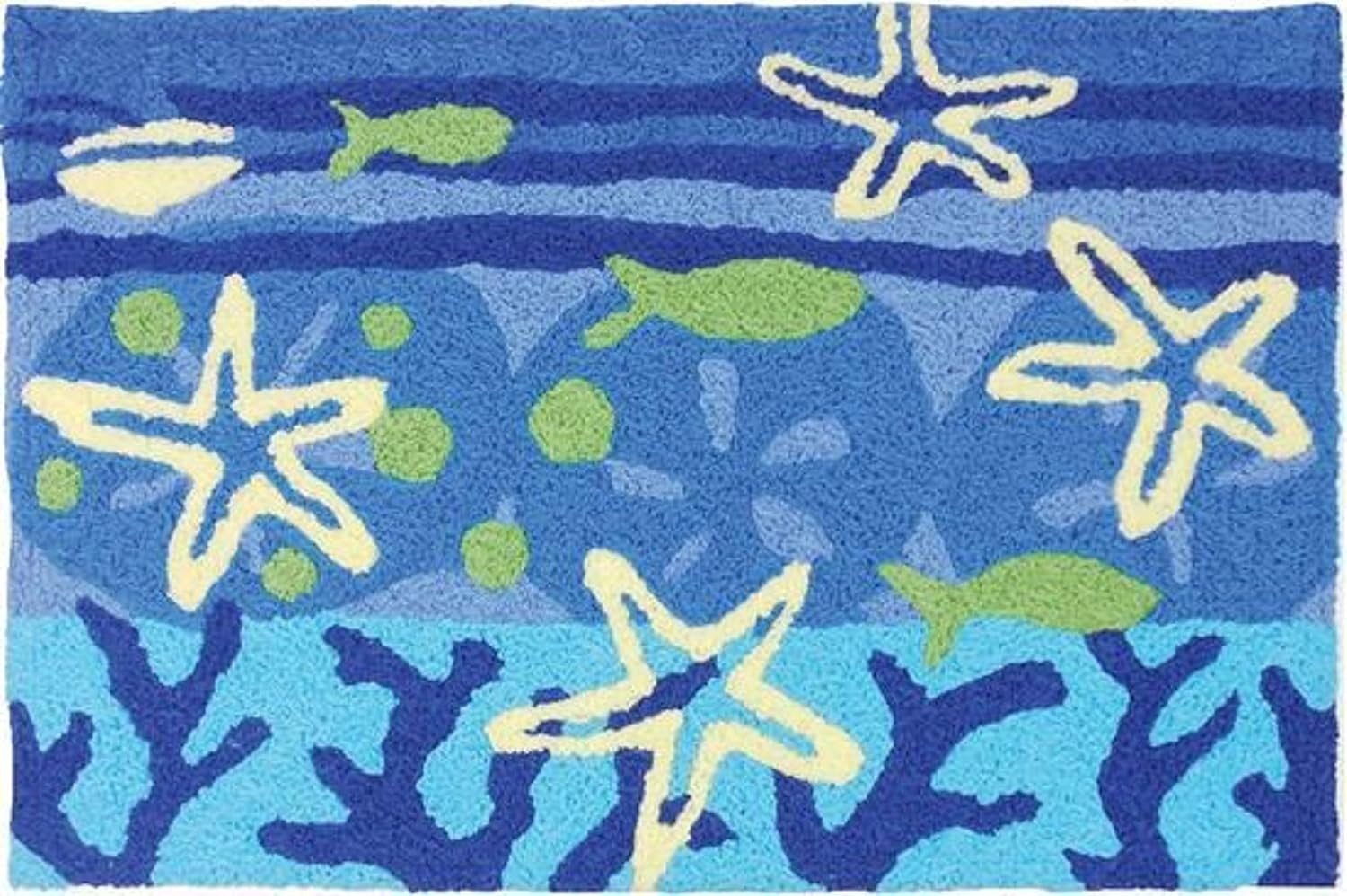 Jellybean Ocean View Accent Rug 20x30 Machine Washable Indoor & Outdoor gallery