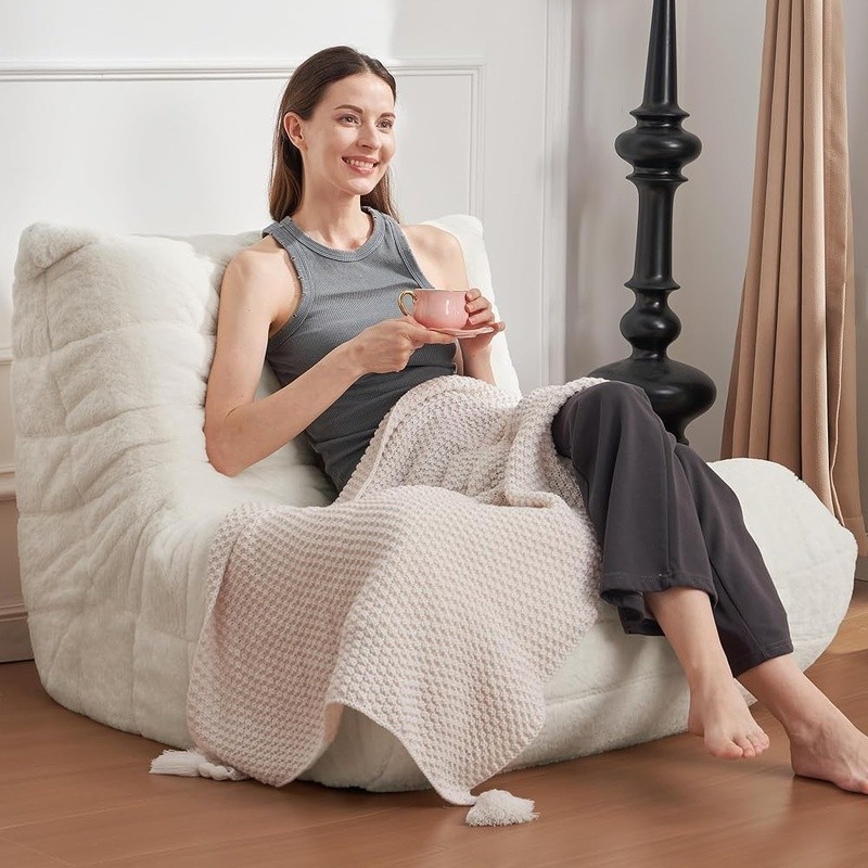 Ergonomic High-Density Memory Foam Bean Bag Chair Gaming Reading Relaxing New gallery