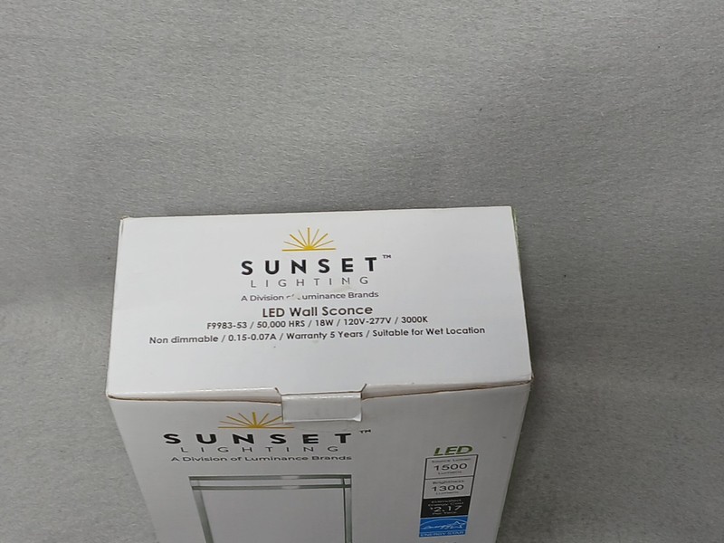 Sunset Lighting LED Wall Sconce Direct Wired Energy Star F9983-53 Size 8"x7"x4" gallery