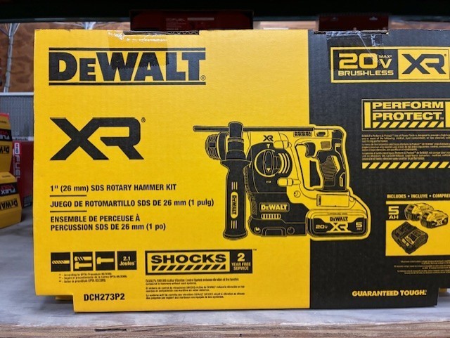 DeWalt Cordless 1in SDS Plus L-Shape Rotary Hammer Kit DCH273P2 gallery