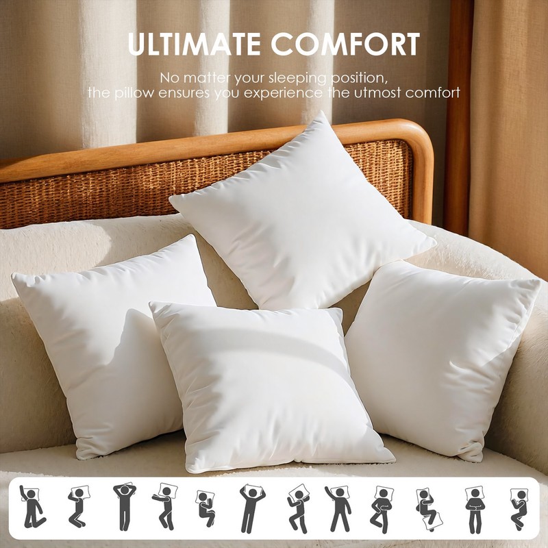 inserts. Filled with premium resilient polyester, they offer plush gallery