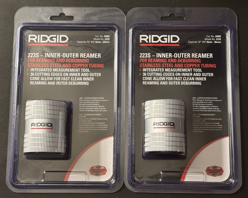 Ridgid 223s INNER-OUTER REAMER for reaming and deburring steel & copper tubing