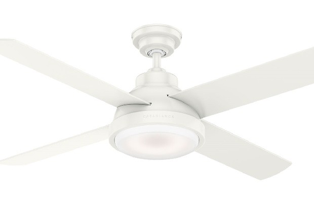 NEW Casablanca Levitt 54" Modern Ceiling Fan - Fresh White, LED, Control, 59431