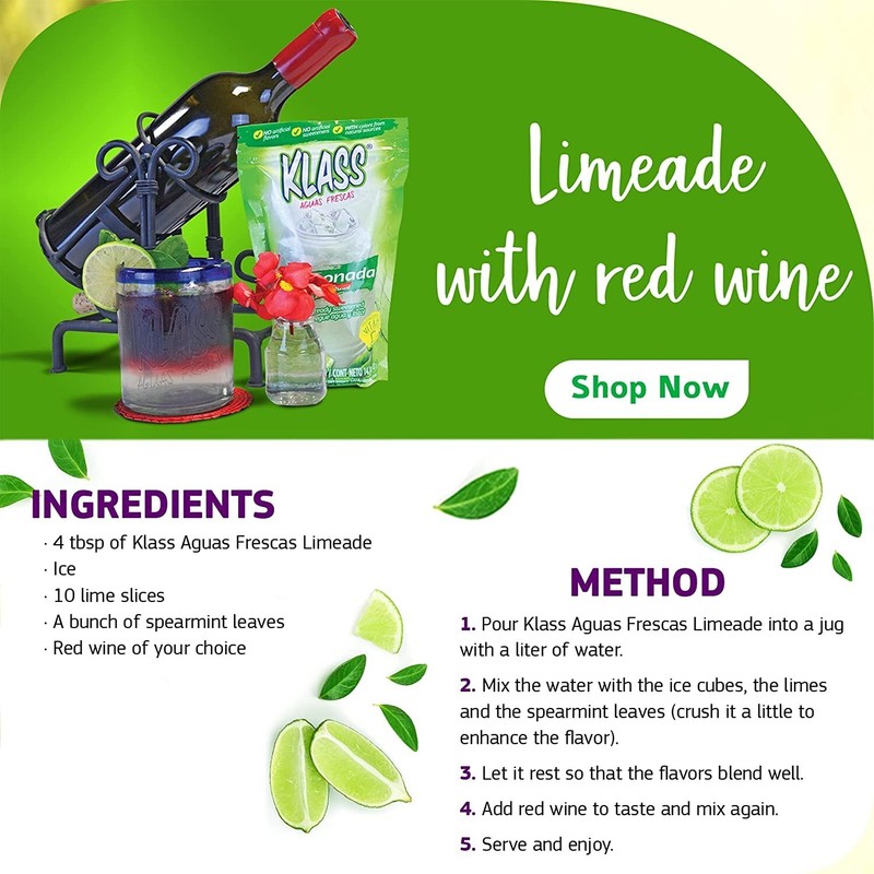 2 PACK KLASS LEMONADE (LIMON)NO ARTIFICIAL FLAVORS DRINK MIX 14.1 OZ EACH gallery