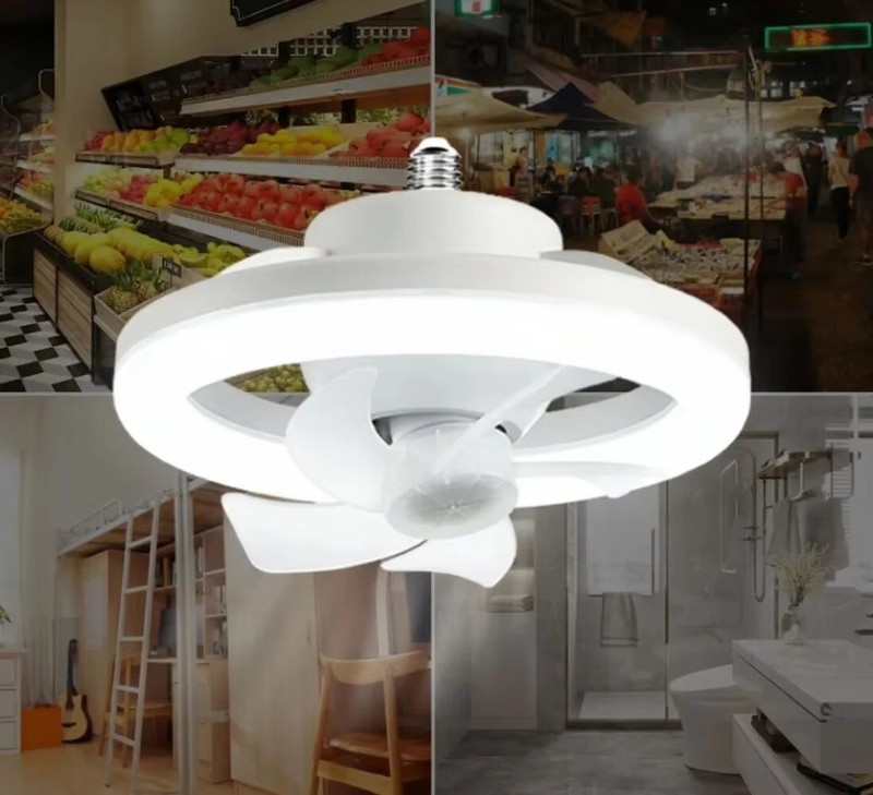 Socket Ceiling Fans With Lights And Remote- Socket Fan Light With Dimmable LED gallery