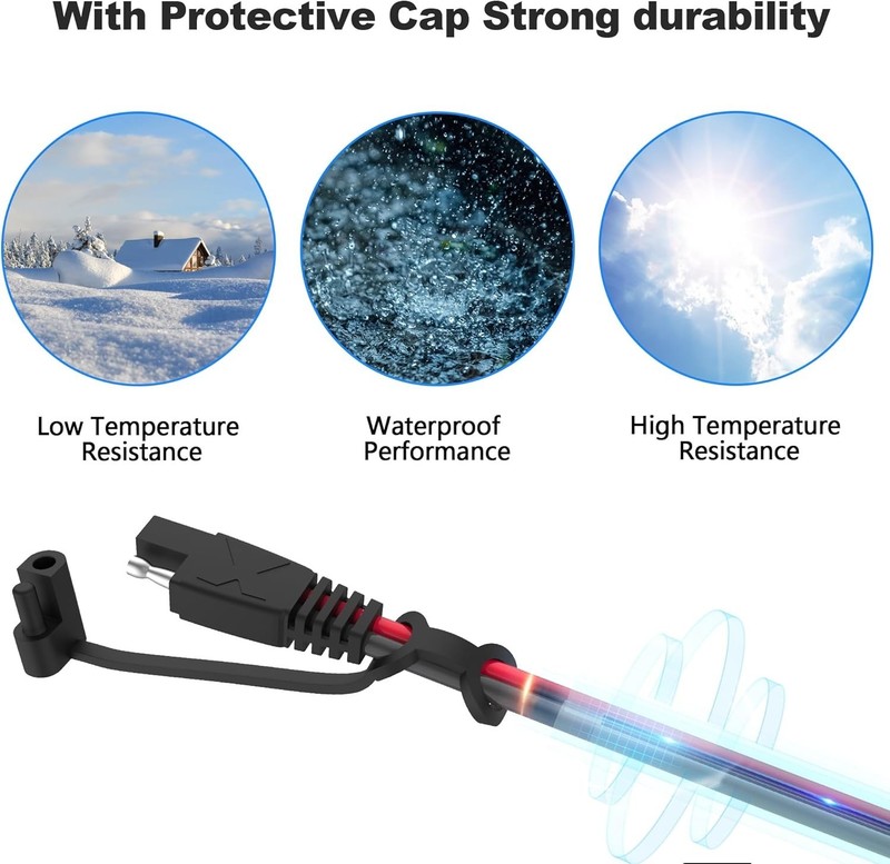 15ft SAE Connector, Solar Panel Extension Cable, Quick Disconnect Wire for Au... gallery