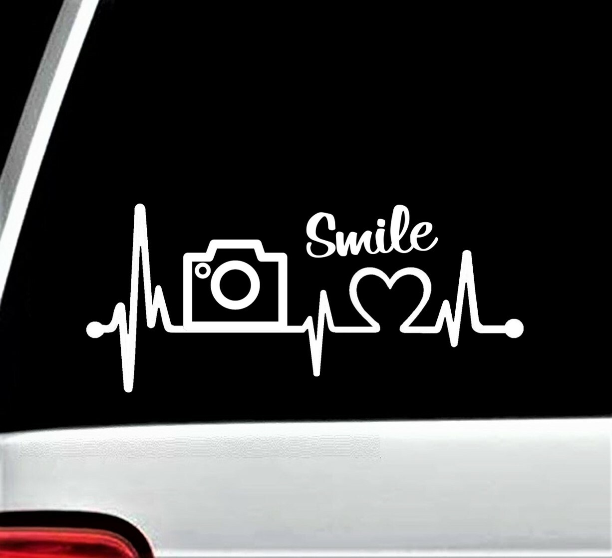 Camera Photography Lover Heartbeat Decal Sticker Car Window Photographer BG 338 gallery