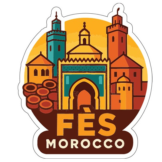 Fes Morocco Sticker Decal Vinyl Die-Cut City Skyline Landmark Design gallery