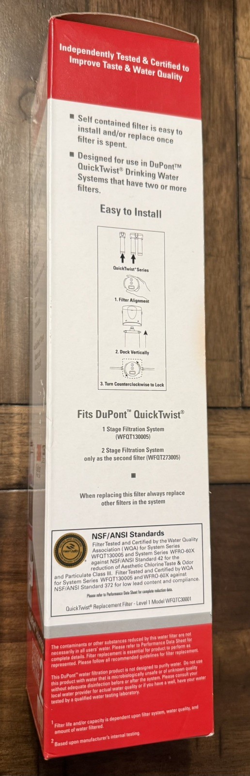 Dupont QuickTwist 3000 Series Carbon Block Water Filter Cartridge Factory Sealed gallery