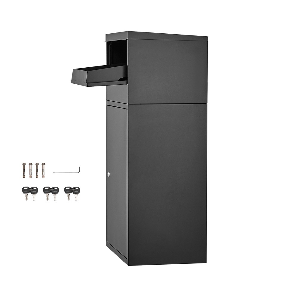 Package Delivery Boxes for Outside 35.8 in Anti-Theft Lockable Parcel Drop Box