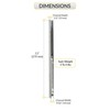 Brixwell Window Channel Balance 11" L, 3-6 lbs Sash, No Sash Guide,Aluminum gallery