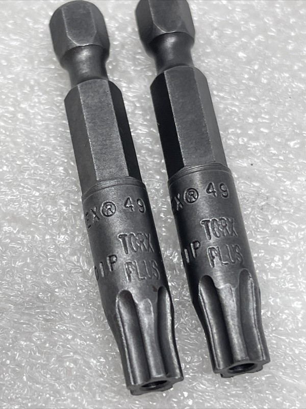 #40 Torx Tamper Insert Bits, 1/4” Hex Drive, USA, Apex 49-40IPRX, Lot Of (2) gallery