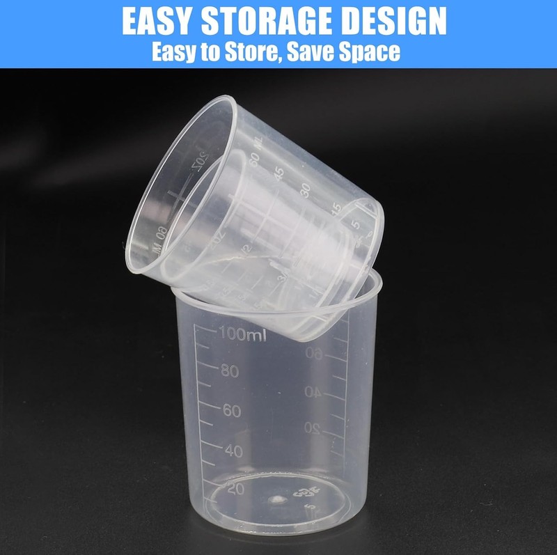 3 Pack Measuring Cup Set, Includes 1 Oz (30 Ml), 2 Oz (60 Ml) and 3.4 Oz (100 Ml gallery