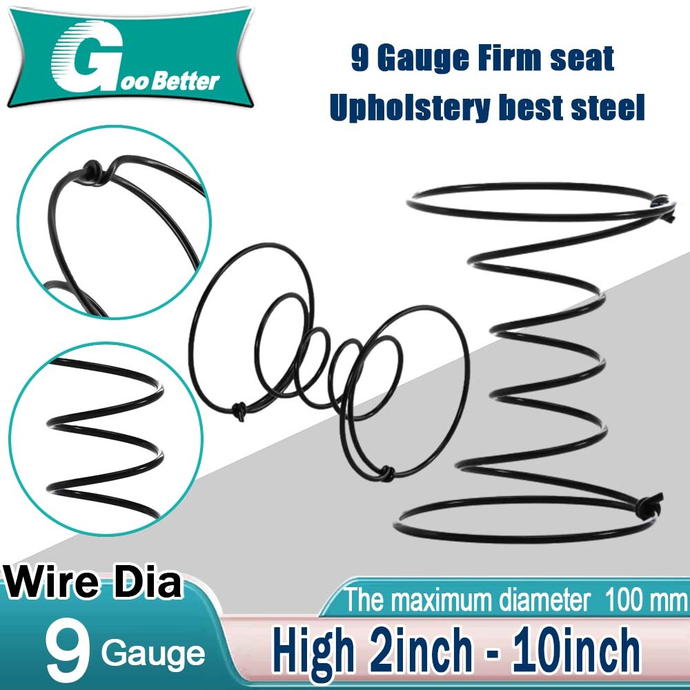 Upholstery Spring Double Cone 9 Gauge Firm Seat Or Back 2" 3“ 4“ - 10" Aall size gallery