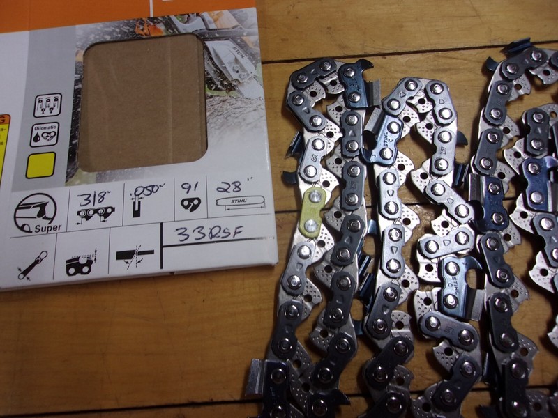 Stihl OEM 28" Full Chisel "Skip Tooth" Chain 3/8" .050" 91 DL 33RSF #GM-5R1 gallery