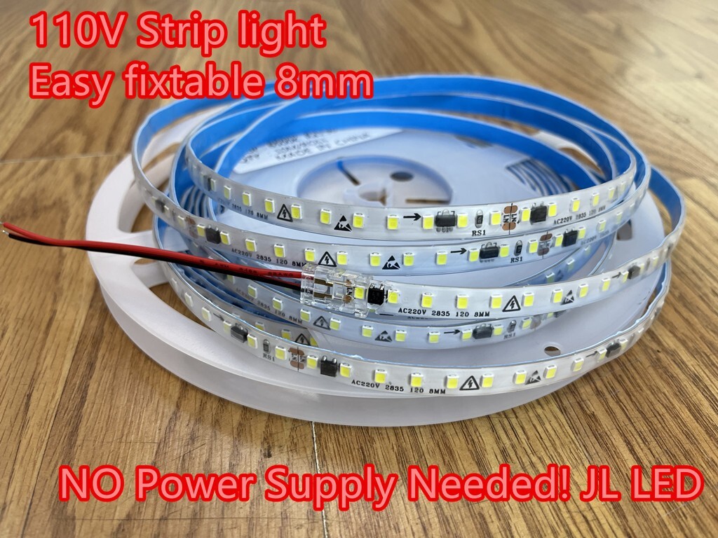 Ultrathin 110V LED Strip light.No Powersupply Needed!Easy Fix! Waterproof! gallery