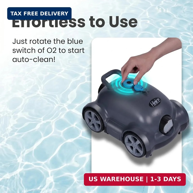 Cordless Robotic Pool Cleaner,Automatic Pool Vacuum Robot for In-Ground/Above Gr gallery