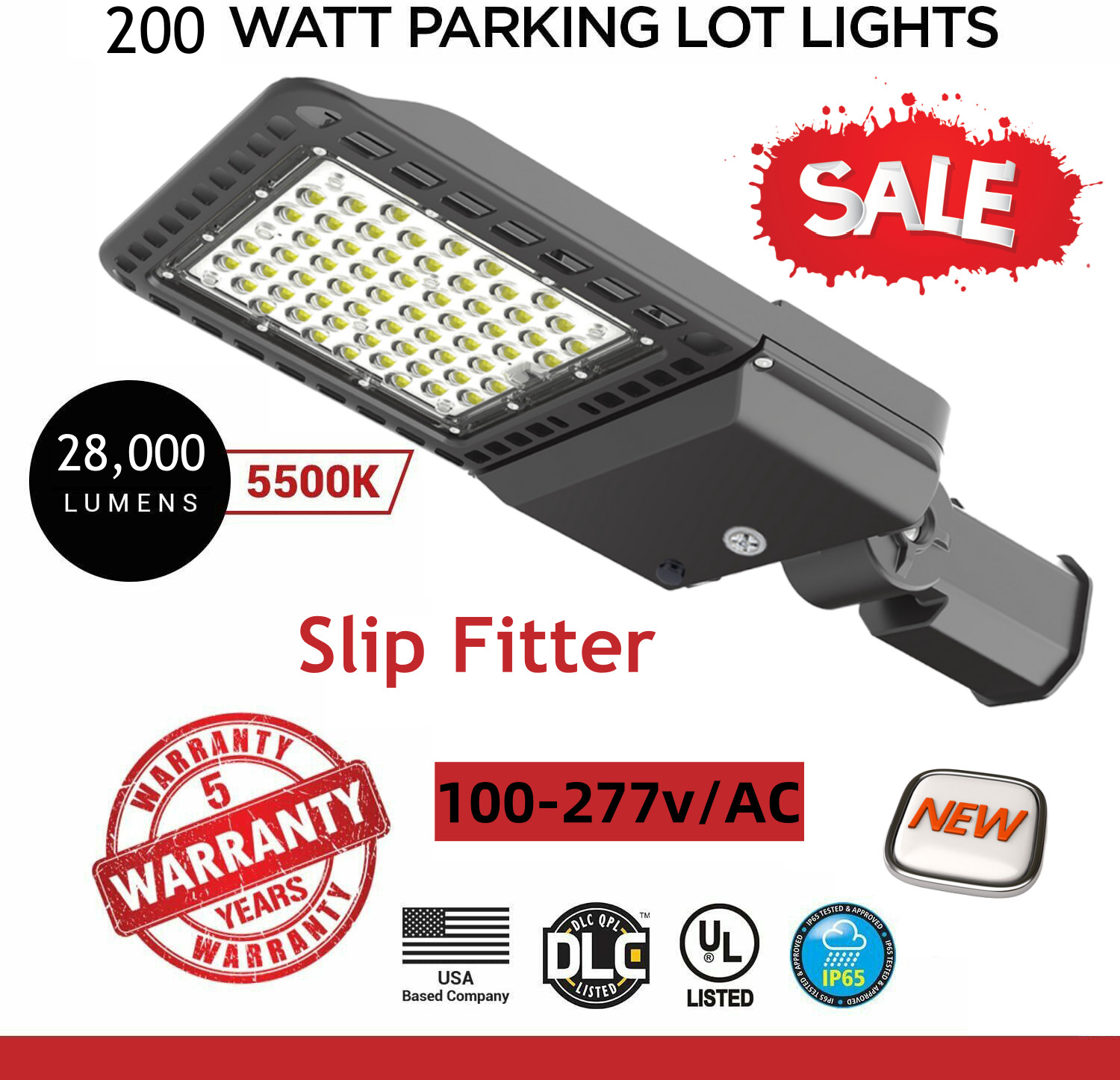 LED Parking Lot Shoebox Light 200W Outdoor Street Area Pole Light Dusk To Dawn gallery