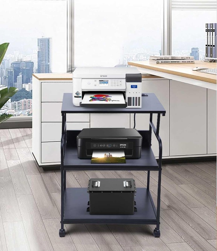 Printer Stand Large Printer Table Printer Stand with Storage Printer Cart gallery