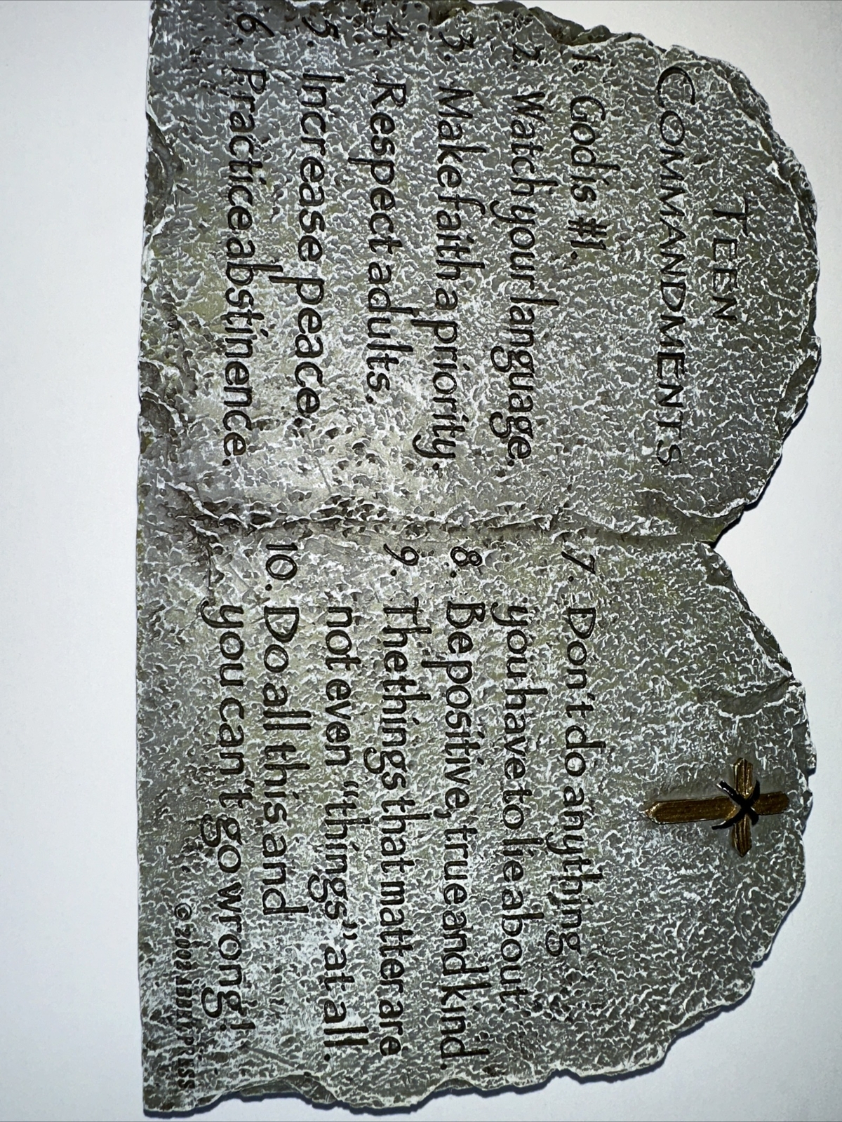 Teen Commandments Motivational Frame gallery